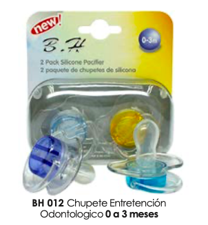 Chup. Entret.  odontologico silicona x 2  (0-3 meses)