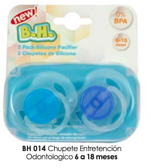 Chup. Entret.  odontologico silicona x 2  (6-18 meses)