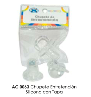 Chupete Entretenciòn Silicona Tapa