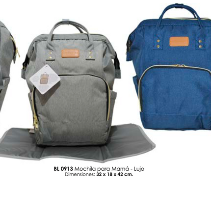 Mochila para mama Lujo 32x18x42 cms