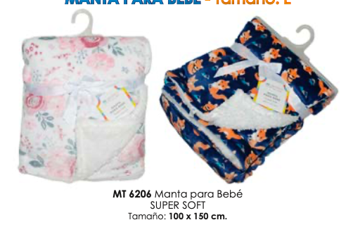 Manta para Bebe Super Soft  tamaño 100 x 150