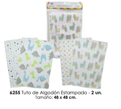 Tuto de Algodón estampado 48 x 48