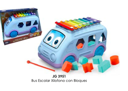 Bus Escolar Xilofono con Bloques
