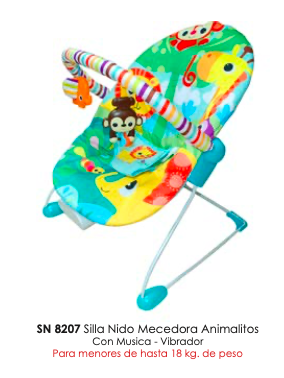 Silla Nido Mecedora Animalitos