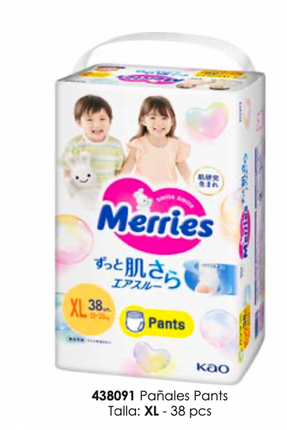 Merries Pants    XL  38 pcs   Super Jumbo