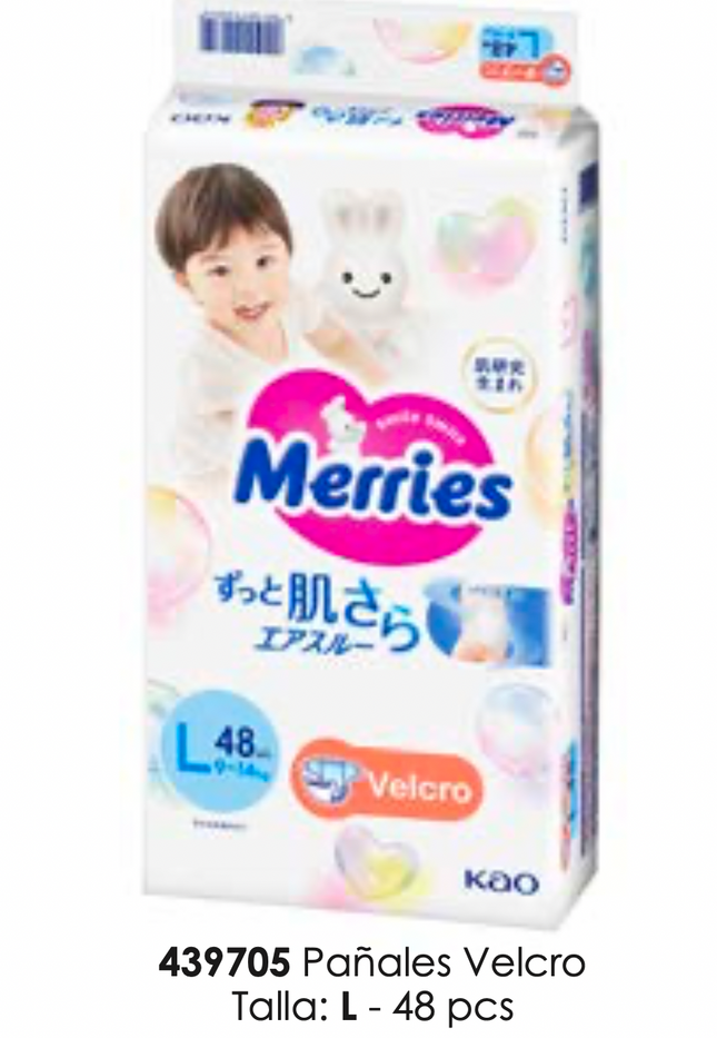 Merries Velcro L 48 PCS Super Jumbo