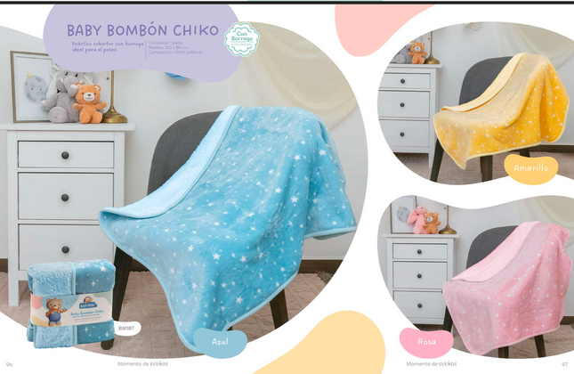 COBERTOR CHIKO BABY BOMBON**