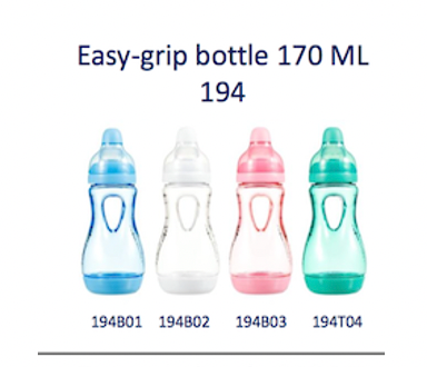 Mamadera Anticolicos Agarre fácil 170ml