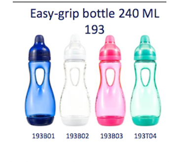 Mamadera Anticolicos Agarre fácil 240ml