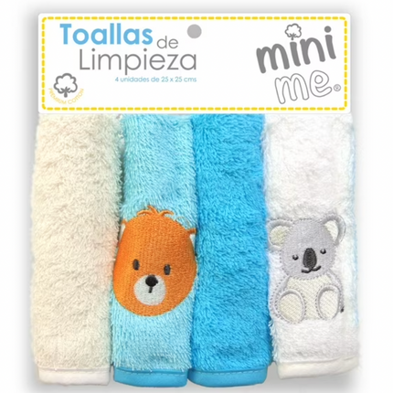 Pack de 4 Toallas Limpieza 25x25 cms Unisex