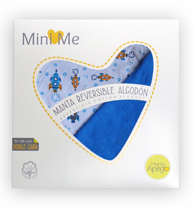 Mantas Reversibles 75*100 cms Cohetes
