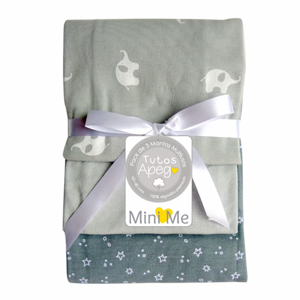 3 Pack Tutos Algodón 65x40 cms Unisex