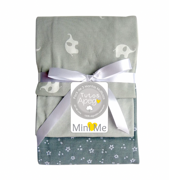 3 Pack Tutos Algodón 65x40 cms Unisex