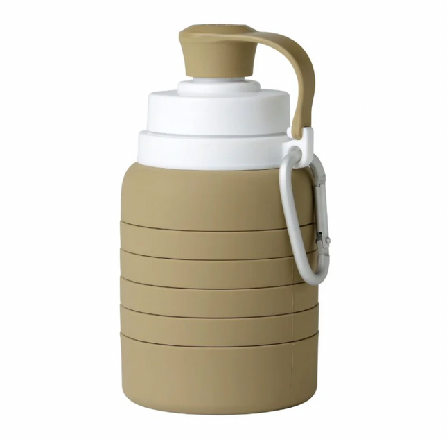 Botella plegable de silicona Mininor Olivo
