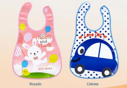 BABERO PLASTICO CON BOLSILLO