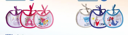 SET DE 3 BABEROS IMPERMEABLES T-S