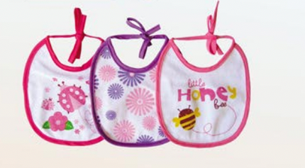 SET DE 3 BABEROS IMPERMEABLES T-M