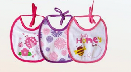 SET DE 3 BABEROS IMPERMEABLES T-M