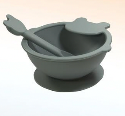 SET DE PLATO Y CUCHARA DE SILICONA