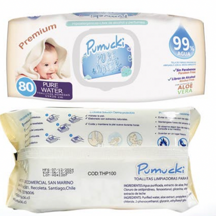Toallitas Humedas para Bebé Pure Water