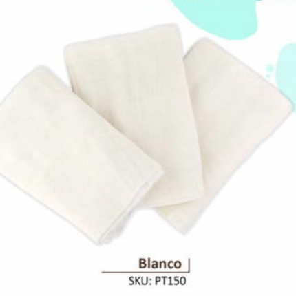 PAÑAL DE ALGODON BLANCO