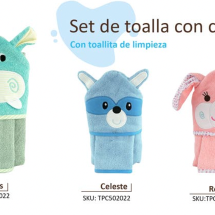 TOALLA CON CAPUCHA