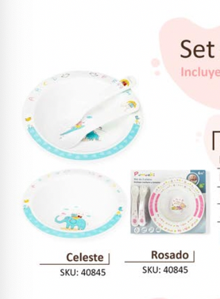 SET DE PLATOS Y CUBIERTO