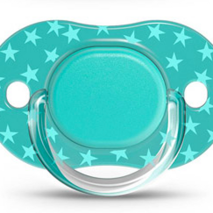 CHUPETE FISIOLOGICO LATEX +0M ESTRELLA VERDE (70021)