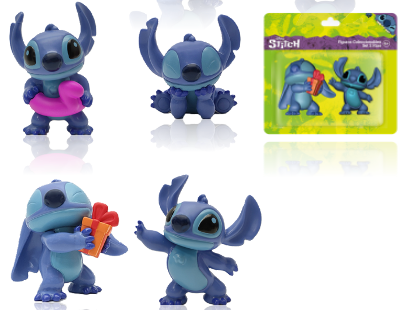 NEW SET FIGURAS STITCH-2 PZS (2 MODELOS)