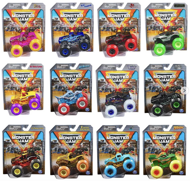 MONSTER JAM VEHICULOS METALICOS  1:64 PACK 1 SURTIDO