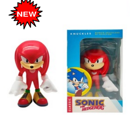 FIGURA 10 CM TAILS MOVIMIENTO CABEZA Y BRAZOS KNUCKLES MATERIAL RUBBER