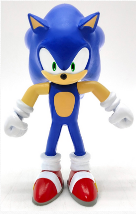 FIGURA SONIC 10 CM TAILS MOVIMIENTO CABEZA Y BRAZOS MODERNO MATERIAL RUBBER"