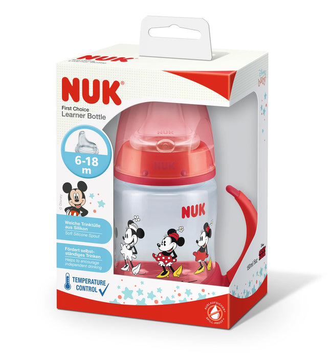 Vaso Training Cup Mickey Mouse con Control de Temperatura 150ml Rojo
