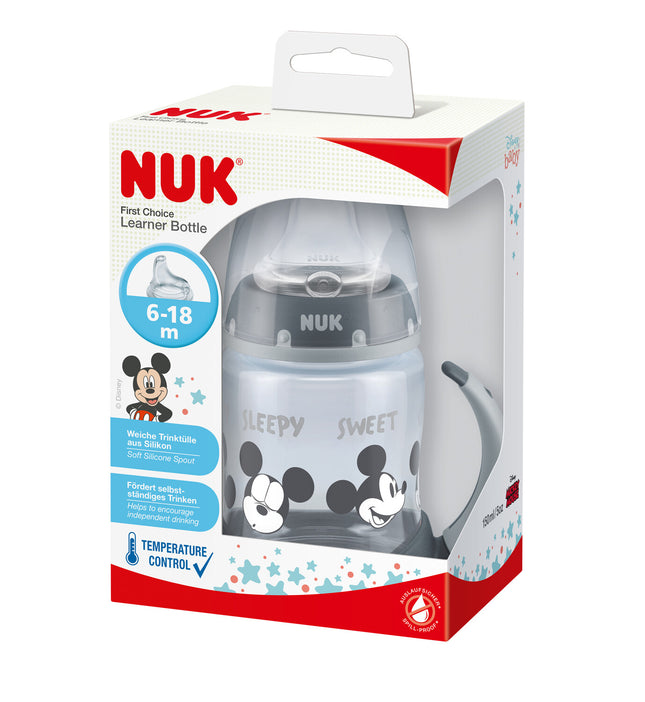 Vaso Training Cup Mickey Mouse con Control de Temperatura 150ml Gris