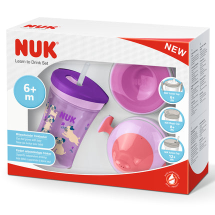 Set de Vasos Evolution Cup Pug/Morado 230ml