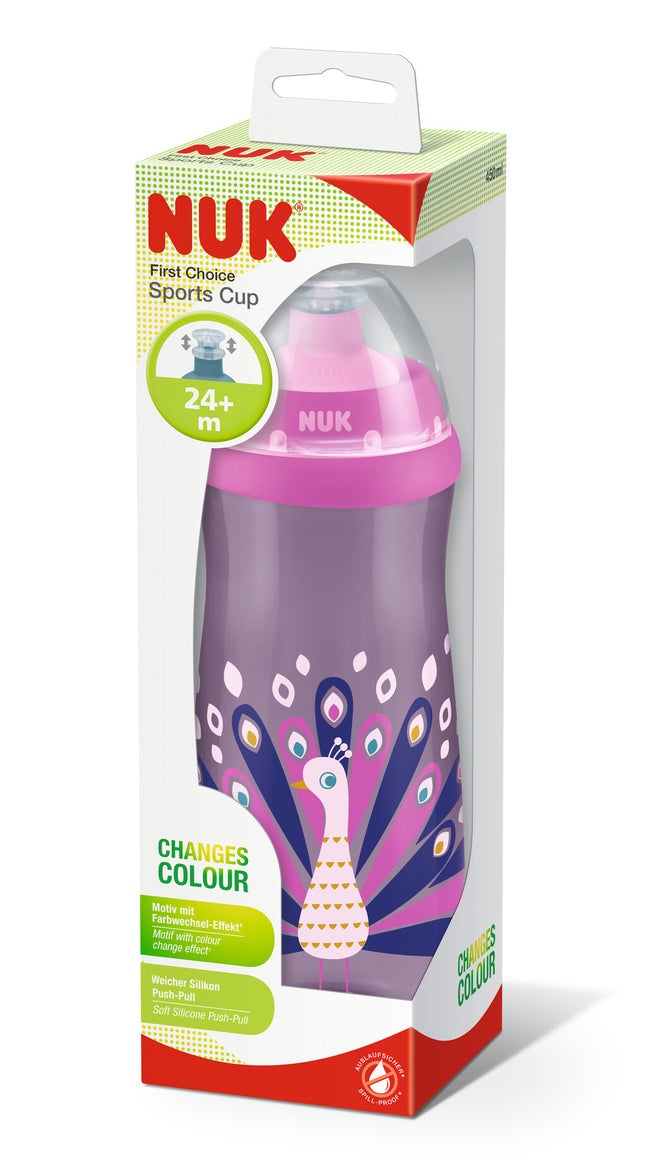 Vaso Sports Cup First Choice Efecto Camale—n 450ml Rosado