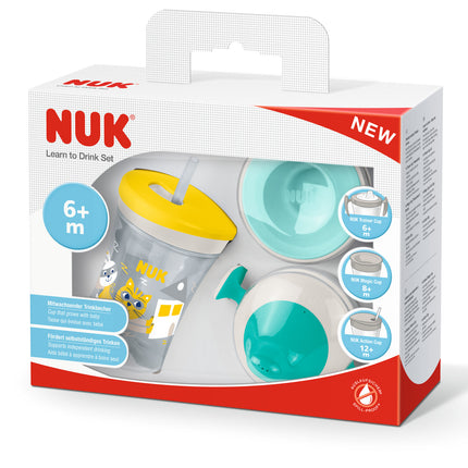 Set de Vasos Evolution Cup Gato/Amarillo 230ml