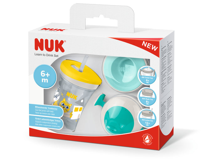 Set de Vasos Evolution Cup Gato/Amarillo 230ml