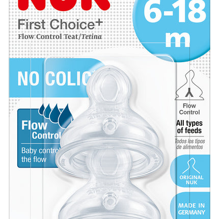 Tetina Silicona Anticólico First Choice - Control de Flujo Estapa 2