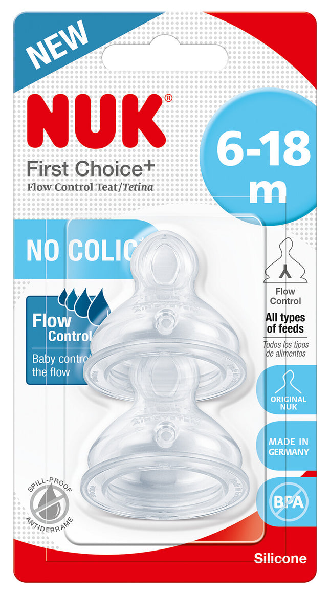 Tetina Silicona Anticólico First Choice - Control de Flujo Estapa 2