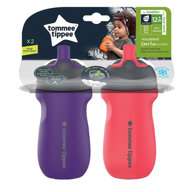 Pack 2 Vasos Térmicos Sportee 266ml Rosa/Morado
