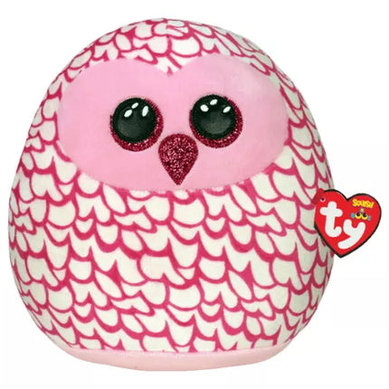 TY SQUISH-A-BOOS PINKY BÚHO ROSA LARGE