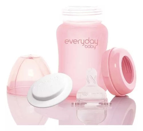 Mamadera De Vidrio Healthy 150 ml Rosado