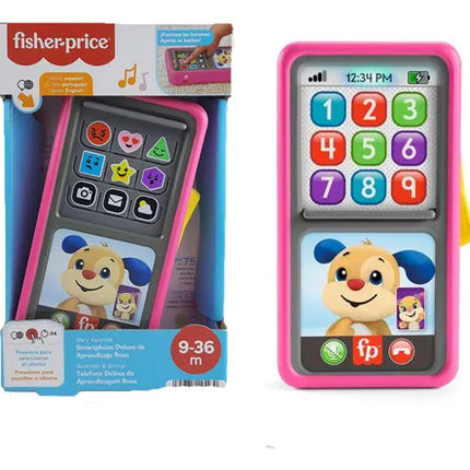 Fisher-Price Juguete Smartphone Deluxe de Aprendizaje Rosa