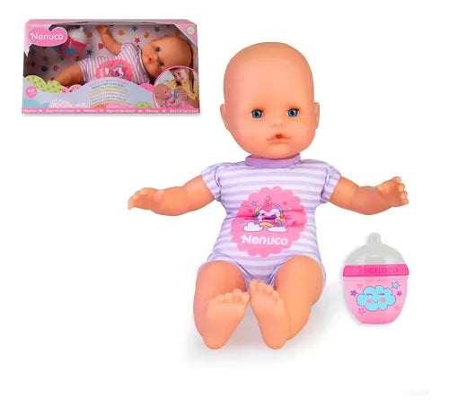 MUÑECA NENUCO BIBERON Y SONAJERO DE 35 CMS MODELOS SURTIDOS