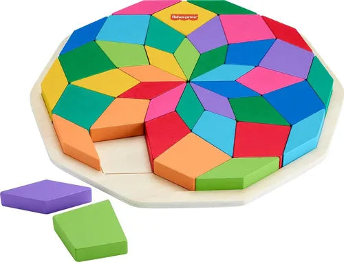Fisher-Price Rompecabezas Geométrico Mandala de Madera