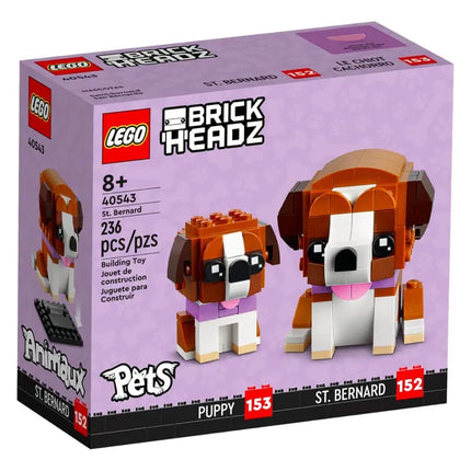 Lego Brickheadz Saint Bernard Dog And Puppy Set 40543