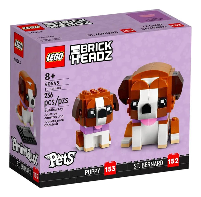 Lego Brickheadz Saint Bernard Dog And Puppy Set 40543