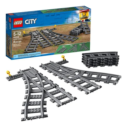 Lego City Switch Tracks 60238 Building Kit 8 Pieces Pack