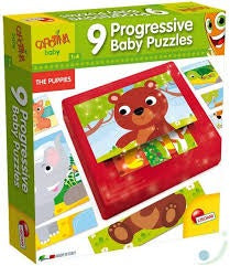 9 Puzzles Progresivos Cachorros Carotina Baby